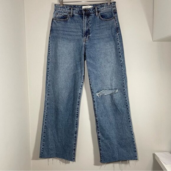 Hidden Los Angeles Distressed Undone Hem Dad Jean size 30 - Picture 2 of 6